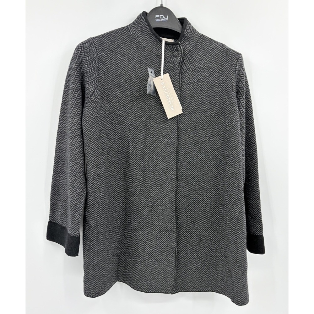 New Benedetta B Cape Cardigan Sweater Size Medium Merino Wool Cashmere Blend